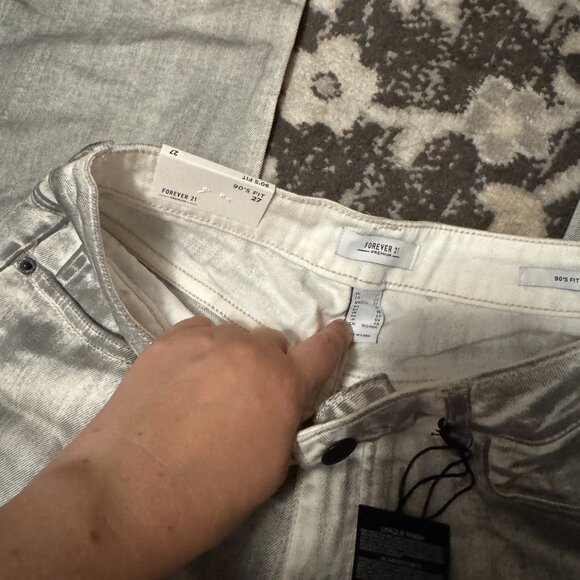 NWT Brushed Metallic Jeans - Picture 3 of 5